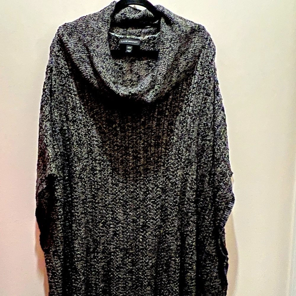 Lane Bryant Open Weave Poncho